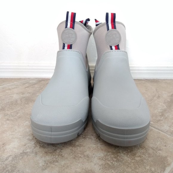Tommy Hilfiger Women's Size 8M Gray‎ Logo Snow Rain Rubber Ankle Boots NEW READ - Picture 3 of 12
